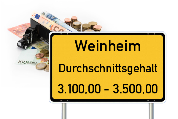 Weinheim Durchschnittsgehalt LKW Fahrer Lohn