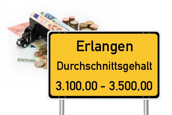 Erlangen Durchschnittseinkommen Gehalt Kraftfahrer