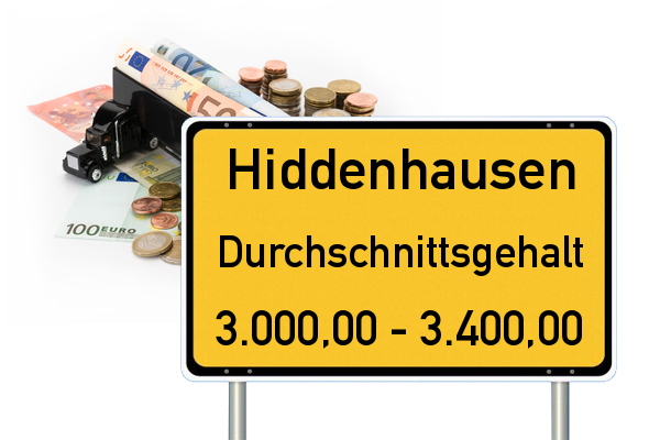 Hiddenhausen Durchschnittseinkommen Gehalt LKW Fahrer