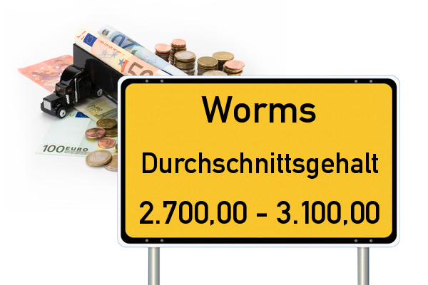 Worms Durchschnittseinkommen Gehalt LKW Fahrer