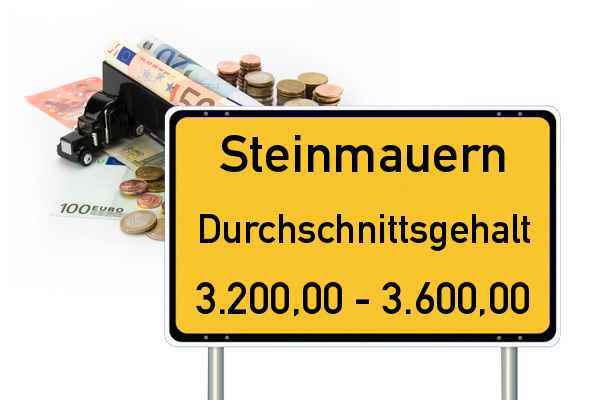 Steinmauern Durchschnittseinkommen Gehalt Kraftfahrer