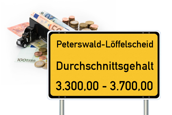 Peterswald-Löffelscheid Durchschnittsgehalt Verdienst LKW Fahrer