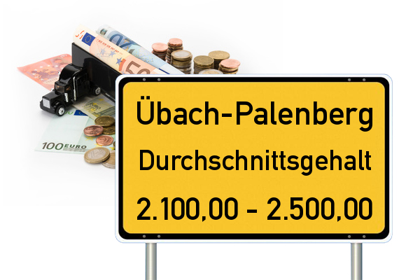 Übach-Palenberg Durchschnittsgehalt LKW Fahrer Verdienst