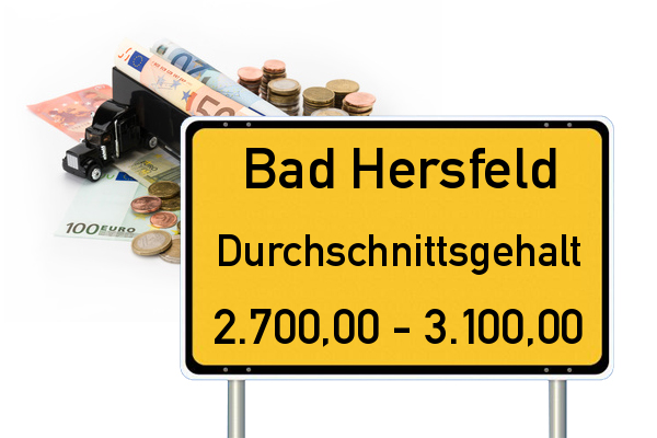 Bad Hersfeld Durchschnittsgehalt LKW Fahrer Verdienst