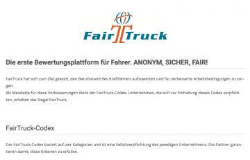 FairTruck - Für bessere Arbeitsbedingungen